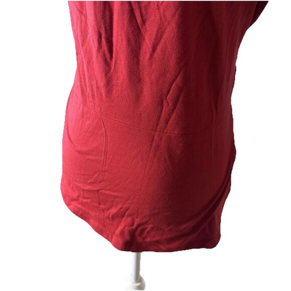 NWT Anthropologie  Dakota Women's Red Belted Waist Shirt Western Y2K Vibe Sz M - Picture 7 of 12